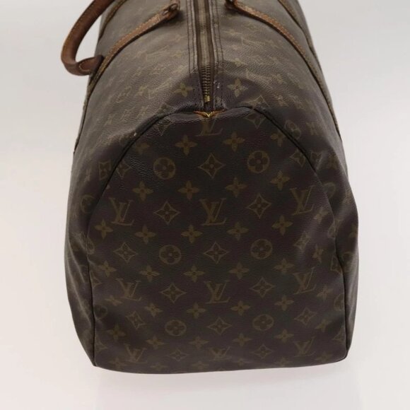 LOUIS VUITTON Monogram Keepall 55 Boston Bag LV Auth - Picture 5 of 16